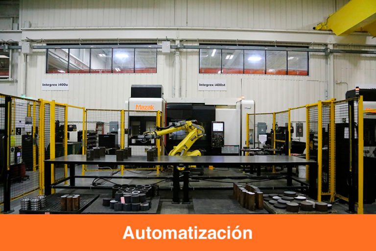 Máquinas y equipos industriales de automatización Mazak.